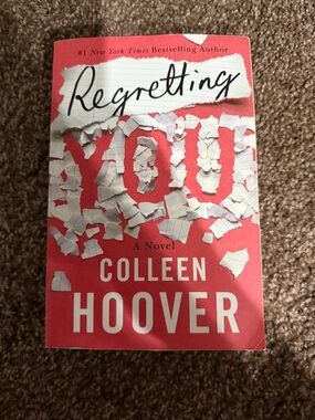 Regretting You by Colleen Hoover - Coral Red Cover